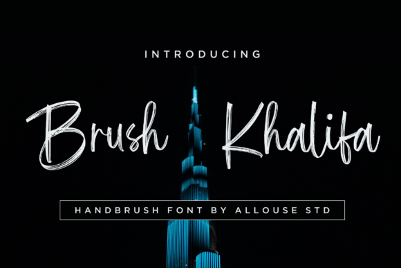Brush Khalifa: A Modern Script Font for Dynamic Web Design