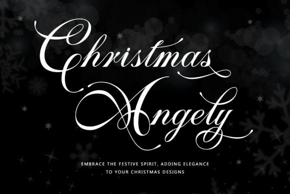 Christmas Angely: An Editorial Font for Celebratory Design