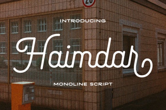 Haimdar: A Monoline Font for Modern Editorial Design