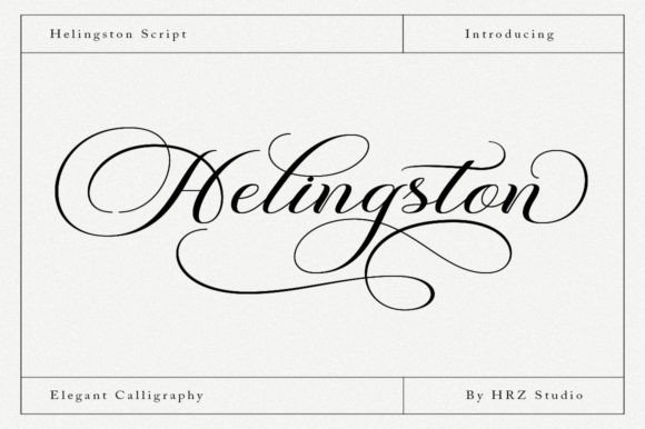 Helingston: A Handwritten Font for Elegant Branding Projects