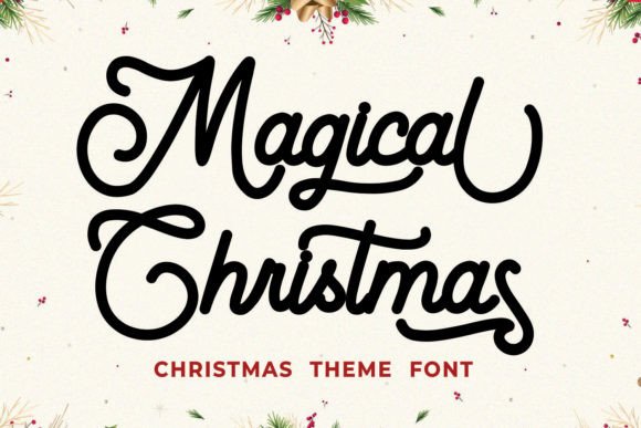Magical Christmas: A Modern Calligraphic Font for Digital Branding
