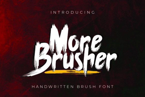 More Brusher: A Quirky Brush Font for Makers