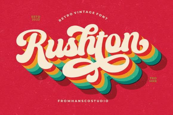 Rushton: A Retro Vintage Font for a Cohesive Business Identity