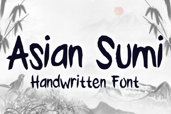 The Handmade Charm of Asian Sumi: A Crafting Font