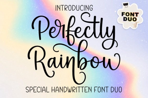 The Perfectly Rainbow Font Pair: Chic & Cheery Typography for Creators