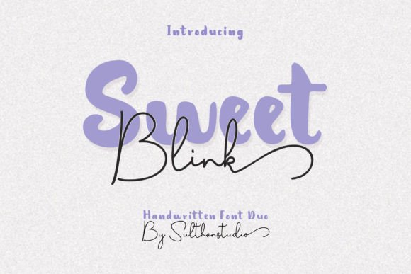 The Sweet Blink Duo: A Handwritten Font for Crafting Magic