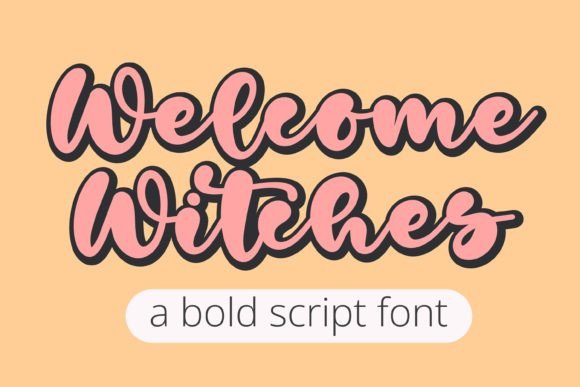 Welcome Witches Font: The Sweet Handwritten Typeface for Branding